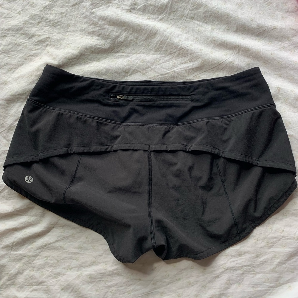 lululemon speed up 2.5 shorts size 6